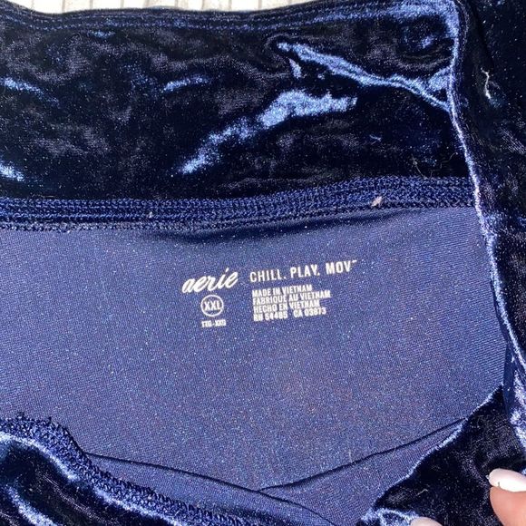 aerie Pants & Jumpsuits Aerie Velvet Track Leggings Poshmark